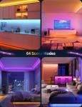 Aigostar 65.6ft Music Sync LED Strip Lights