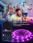 Aigostar 65.6ft Music Sync LED Strip Lights