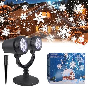 LILNIAGY Christmas Snowflake Music Light Projector