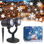 LILNIAGY Christmas Snowflake Music Light Projector