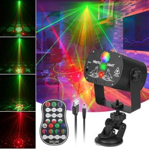 DJ Laser Party Lights - Sound Activated LED Disco