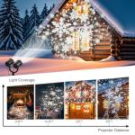 LILNIAGY Christmas Snowflake Music Light Projector