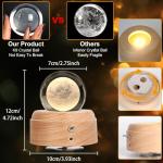 3D Crystal Ball Music Box with LED Projection