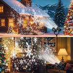 LILNIAGY Christmas Snowflake Music Light Projector
