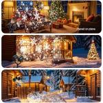 LILNIAGY Christmas Snowflake Music Light Projector