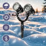 LILNIAGY Christmas Snowflake Music Light Projector