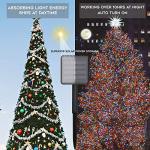 Colorful Solar Christmas String Lights with Music Sync