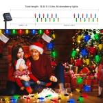 Solar Strawberry String Lights - 50LED Multicolor
