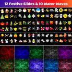 NACATIN 2-in-1 Ocean Wave LED Projection Lights