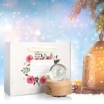 3D Crystal Ball Music Box with LED Projection