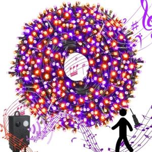 VTECHOLOGY 300 LED Orange & Purple Music Lights