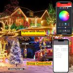 Smart Color Changing Christmas Lights, 72ft String