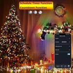 Smart Color Changing Christmas Lights, 72ft String