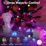 Music Sync RGB Fairy String Lights, 16.4FT