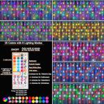 Pooqla Color Changing Christmas Icicle Lights with Remote
