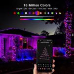 Smart Color Changing Christmas Lights, 65ft, WiFi App