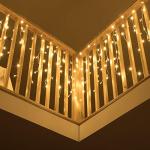 400 LED Warm White Icicle Music Lights