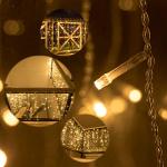 400 LED Warm White Icicle Music Lights