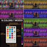 Pooqla Color Changing Icicle Lights with Remote