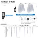 Joomer 13FT Icicle Lights, 320 LED Musical Display