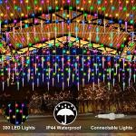 Pooqla Color Changing Icicle Lights with Remote