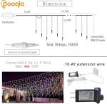 Pooqla Color Changing Icicle Lights with Remote