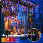 400 LED Icicle Lights with Music Sync Remote