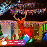 400 LED Icicle Lights with Music Sync Remote