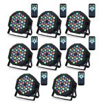 LUNSY 8-Pack Sound Activated DJ Christmas Lights