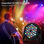 LUNSY 8-Pack Sound Activated DJ Christmas Lights