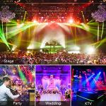 LUNSY 8-Pack Sound Activated DJ Christmas Lights