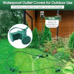 30 Ft Outdoor Extension Cord with Timer and 6 Outlets