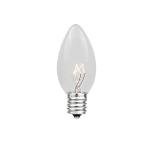 C7 Clear Christmas Bulbs - 25 Pack
