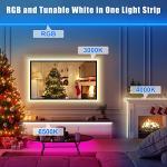 Smart RGBWW LED Strip Lights with Music Sync