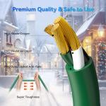 25 FT Outdoor Christmas Lights Extension Cord