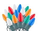 25 Pack Multicolor C7 Christmas Light Bulbs