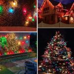 25 Pack Multicolor C9 Christmas Light Bulbs