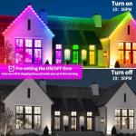 100ft RGB Music Sync Outdoor Lights with Remote