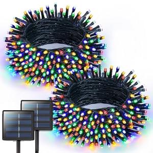 Solar Christmas Lights - 400LED Multi-Color Set