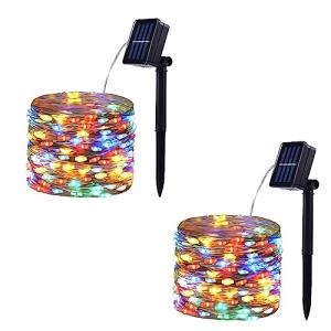 100 LED Solar Music Sync String Lights - 2 Pack