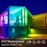 100ft RGB Music Sync Outdoor Lights with Remote