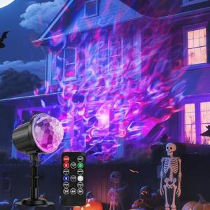 RGBW Ocean Wave Christmas Light Projector with Remote