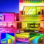 100ft RGB Music Sync Outdoor Lights with Remote