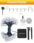 Brightown Solar String Lights - 60 LED Glowing Globes
