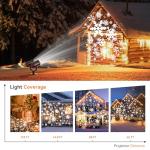 Christmas Projector Lights with Rotating Snowflakes