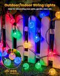 Brightown Solar String Lights - 60 LED Glowing Globes