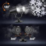 Christmas Projector Lights with Rotating Snowflakes