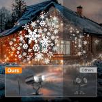Christmas Projector Lights with Rotating Snowflakes