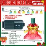 30-Piece Musical Christmas Lights with 25 Songs