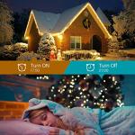 Smart Music Sync Christmas Lights, 196ft RGB String